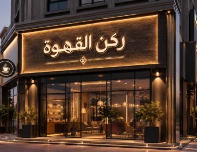 تصميم وتركيب لوحات محلات بالجبيل