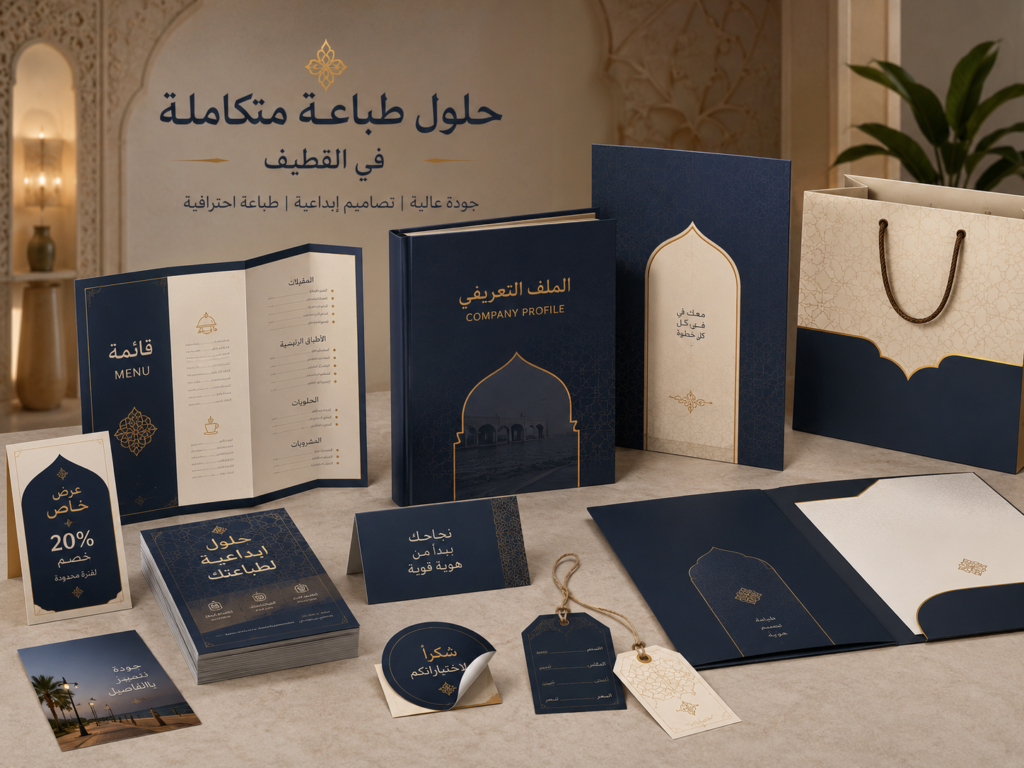 شركة تصميم وطباعة مطبوعات بالقطيف