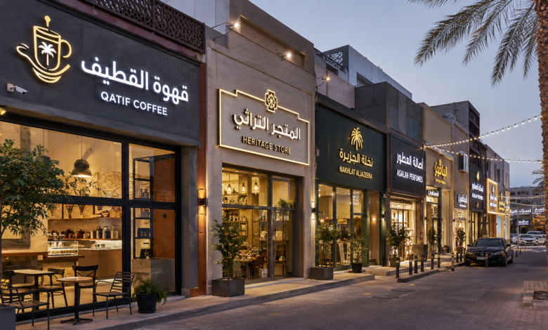 تصميم وتركيب لوحات محلات بالقطيف