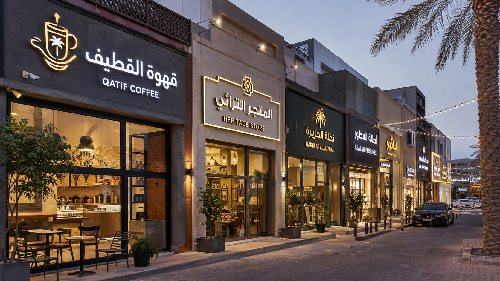 تصميم وتركيب لوحات محلات بالقطيف