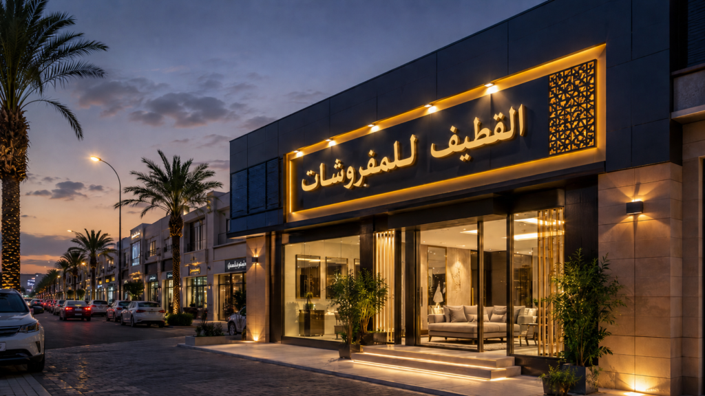 تصميم وتركيب لوحات محلات بالقطيف