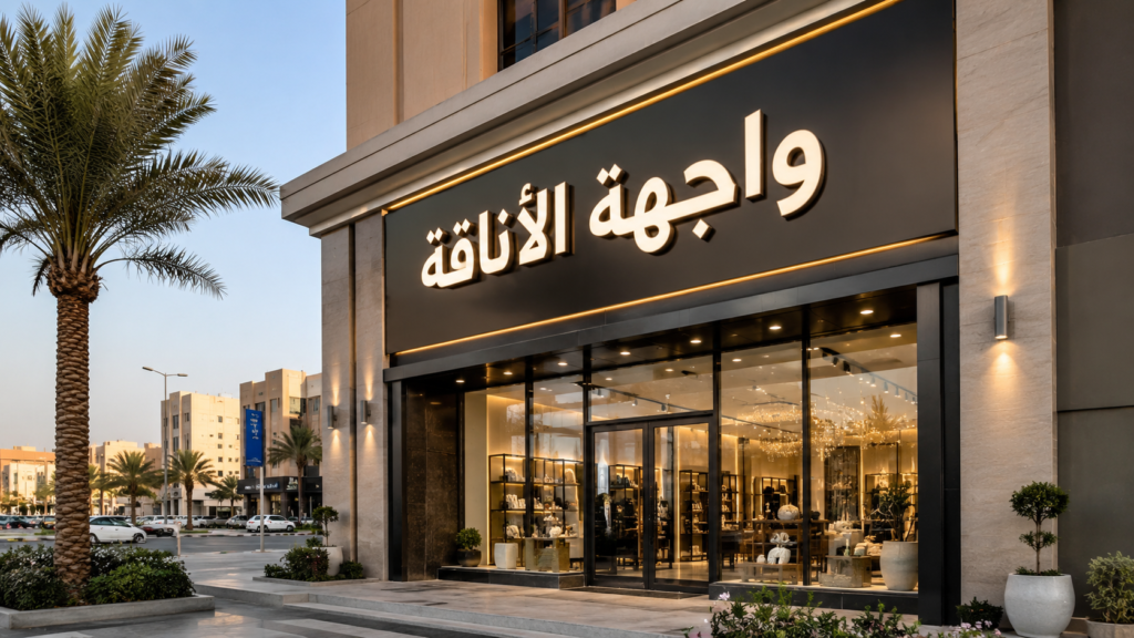 تصميم وتركيب لوحات محلات بالجبيل
