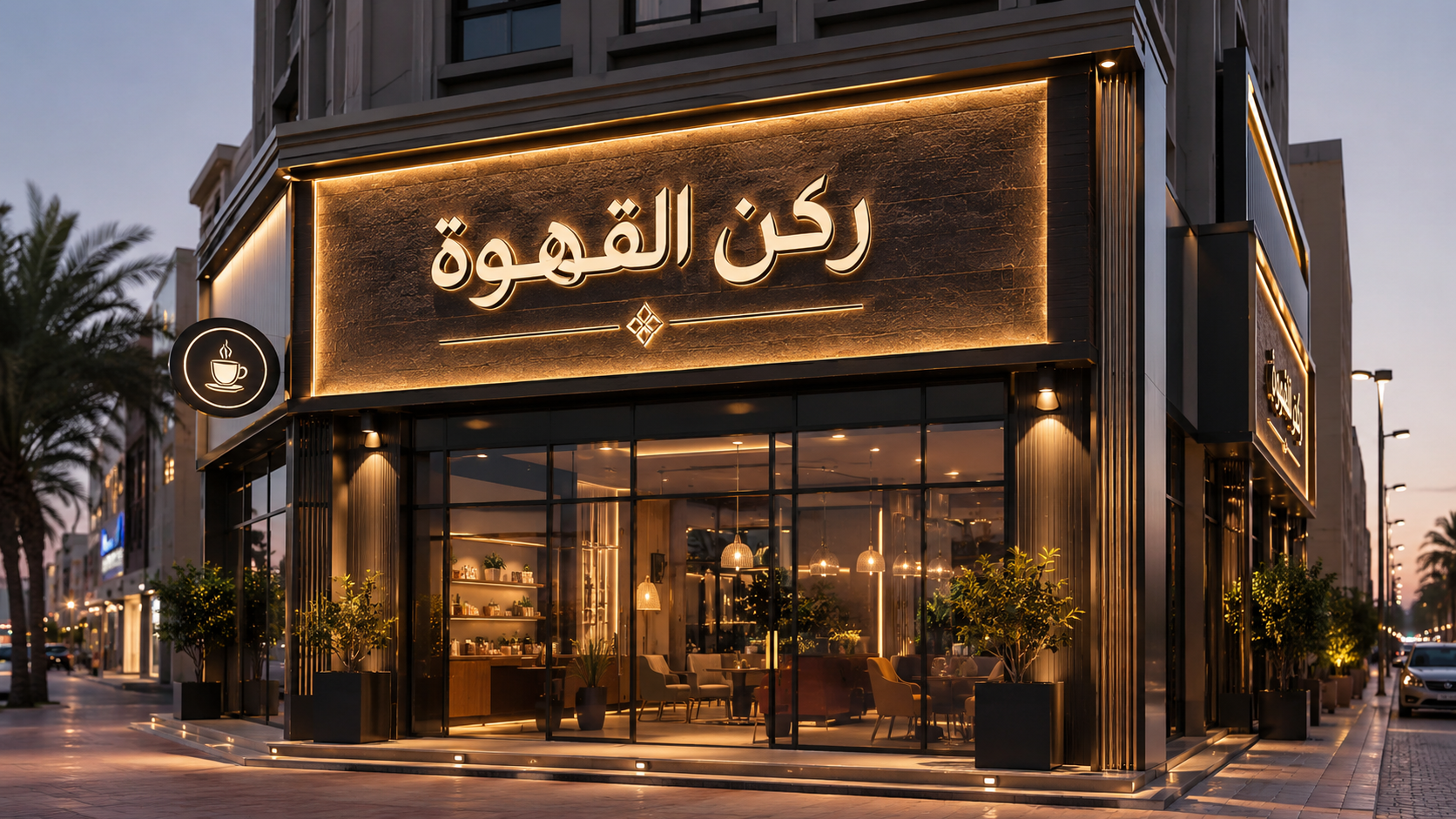 تصميم وتركيب لوحات محلات بالجبيل