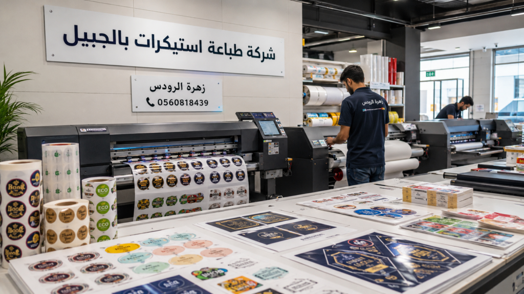 شركة طباعة استيكرات بالجبيل
