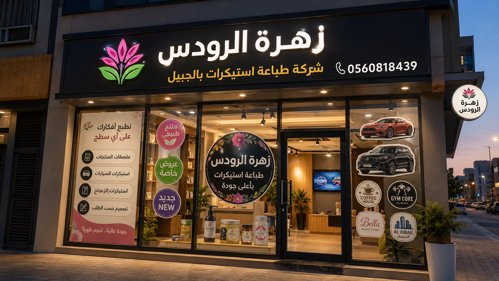 شركة طباعة استيكرات بالجبيل