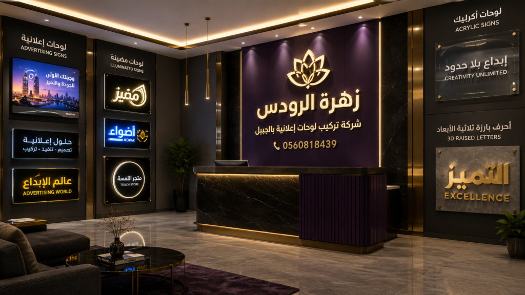 شركة تركيب لوحات إعلانية بالجبيل