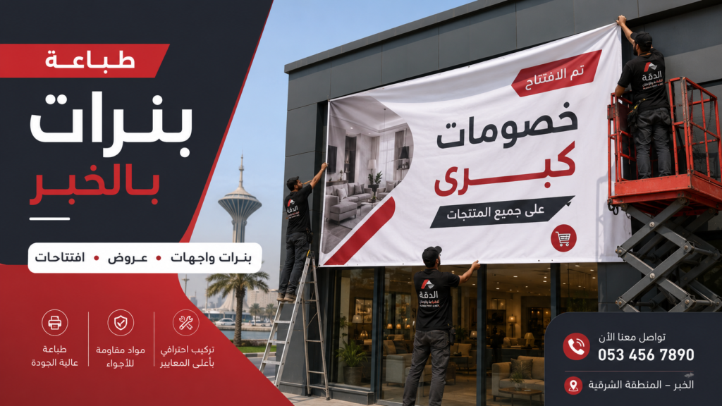 شركة طباعة بنرات بالخبر
